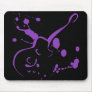 PURPLE GUITAR AND PAINT SPLATTER MOUSE PADS
