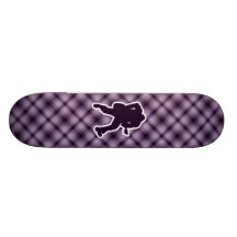Purple Guitarist Skateboard Deck