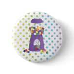 Purple Gumball Machine Pinback Buttons