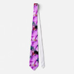 Purple Hair Butterfly Lady Men's Tie 2