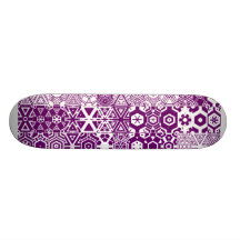 Purple half pipe custom skate board