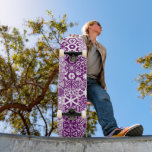 Purple half pipe skateboards