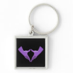 Purple Hands Keychain