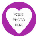 Purple Heart Border Stickers
