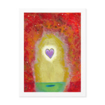 Purple heart for courage CUSTOMIZE IT art painting