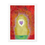 Purple heart for courage CUSTOMIZE IT art painting Post Cards