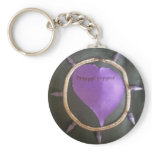 purple heart key chain