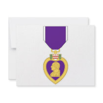 Purple Heart Medal Custom Invitation
