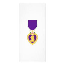 Purple Heart Medal Rack Card Template