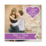 Purple Heart | Save the Date Photo Magnet