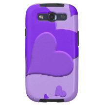 Purple Hearts Galaxy SIII Cases
