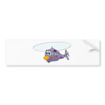 Purple Helicopter Cartoon