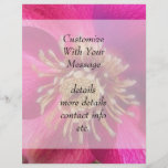 Purple Hellebore Blossom Flyer Design