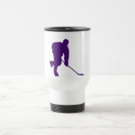 PURPLE HOCKEY PLAYER MUG