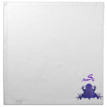 Purple Horned Frog MoJo Napkin