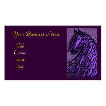 purple Horse Business card