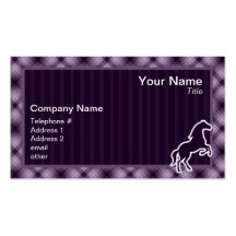 Purple Horse Business Cards