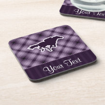 Purple Horse Racing Beverage Coaster