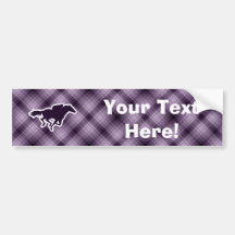 Purple Horse Racing Bumper Stickers