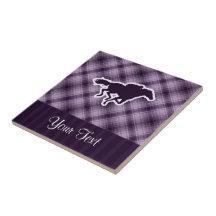 Purple Horse Racing Ceramic Tiles
