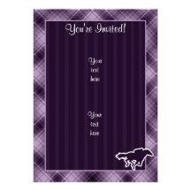 Purple Horse Racing Invitation