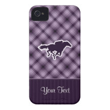 Purple Horse Racing iPhone 4 Case