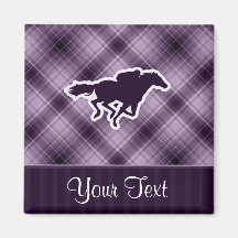 Purple Horse Racing Magnets