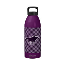 Purple Horse Racing Water Bottles