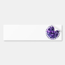 Purple Hyacinth Flower Bumper Sticker