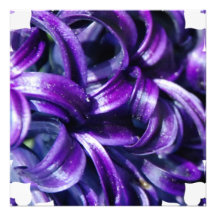 Purple Hyacinth Flower Invitation
