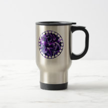 Purple Hyacinth Flower Stainless Travel Mug