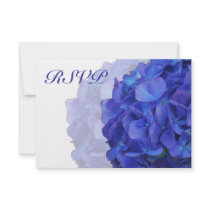 Purple Hydrangea RSVP Cards Custom Announcement