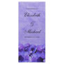 Purple Hydrangea Wedding Program