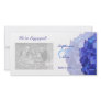 Purple Hydrangea We're Engaged Photo Cards