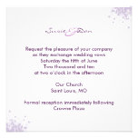Purple Inclinations Wedding Invitation