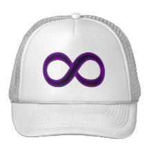 Purple Infinity Symbol Cap Trucker Hats