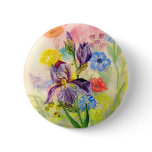 'Purple Iris' Button