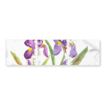 Purple Iris by EelKat Bumper Sticker