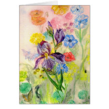 'Purple Iris' Card
