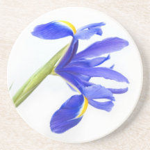 Purple Iris Flower Coasters
