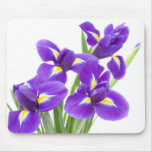 purple iris flower mousemat