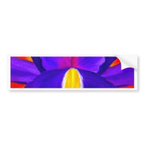 Purple Iris Flower Painting Art - Multi