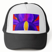 Purple Iris Flower Painting Art - Multi