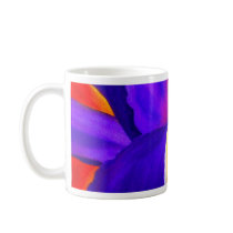 Purple Iris Flower Painting Art - Multi Coffee Mug