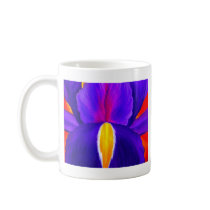 Purple Iris Flower Painting Art - Multi Mug
