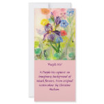 'Purple Iris' Large Bookmark / Rack Card rack cards