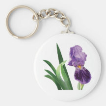 Purple Iris Stripes Keychain