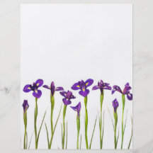 Purple Irises - Iris Flower Customised Template Flyer
