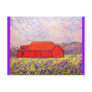 purple irises postcard