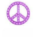 Purple Jewels Peace Sign t-shirts